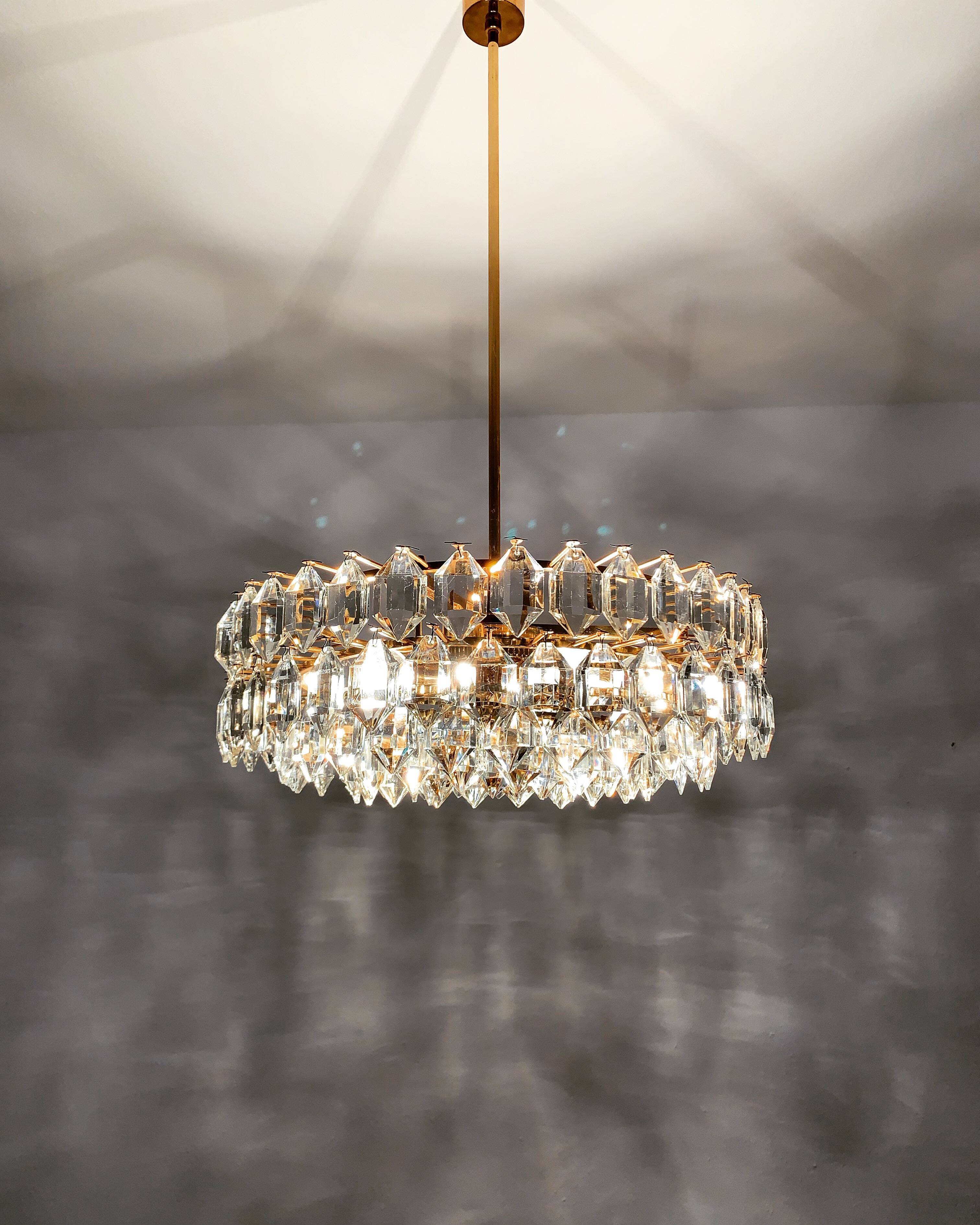 Lustre en cristal de Bakalowits