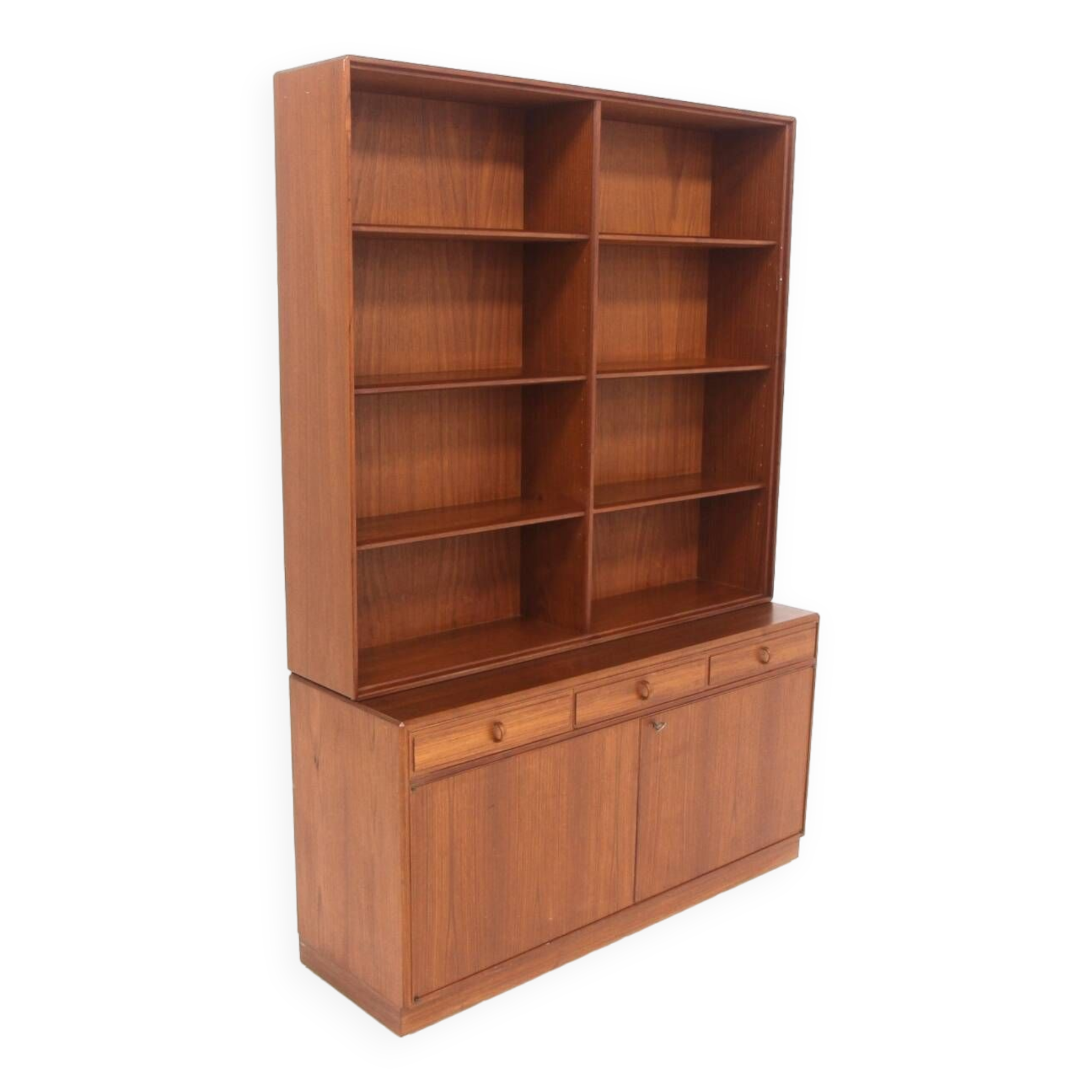 Scandinavian walnut bookcase by Bertil Fridhagen for Bodafors, Sweden, 1960