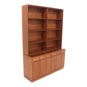 Scandinavian walnut bookcase by Bertil Fridhagen for Bodafors, Sweden, 1960