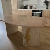 Pink marble table