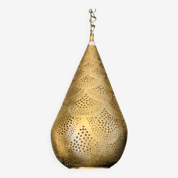 Golden brass pendant light
