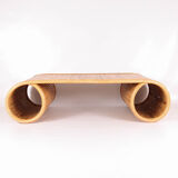 Table basse en rotin