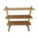 Vintage rattan shelf on feet