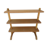 Vintage rattan shelf on feet