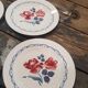 Lot 6 plates Digoin Sarreguemines model Cannes