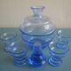 Liqueur service carafe crystal glasses bohemian crystal glasses