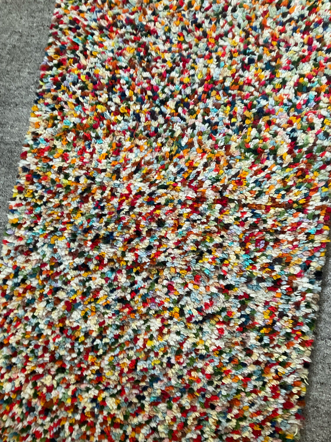 Vintage woven wool rug