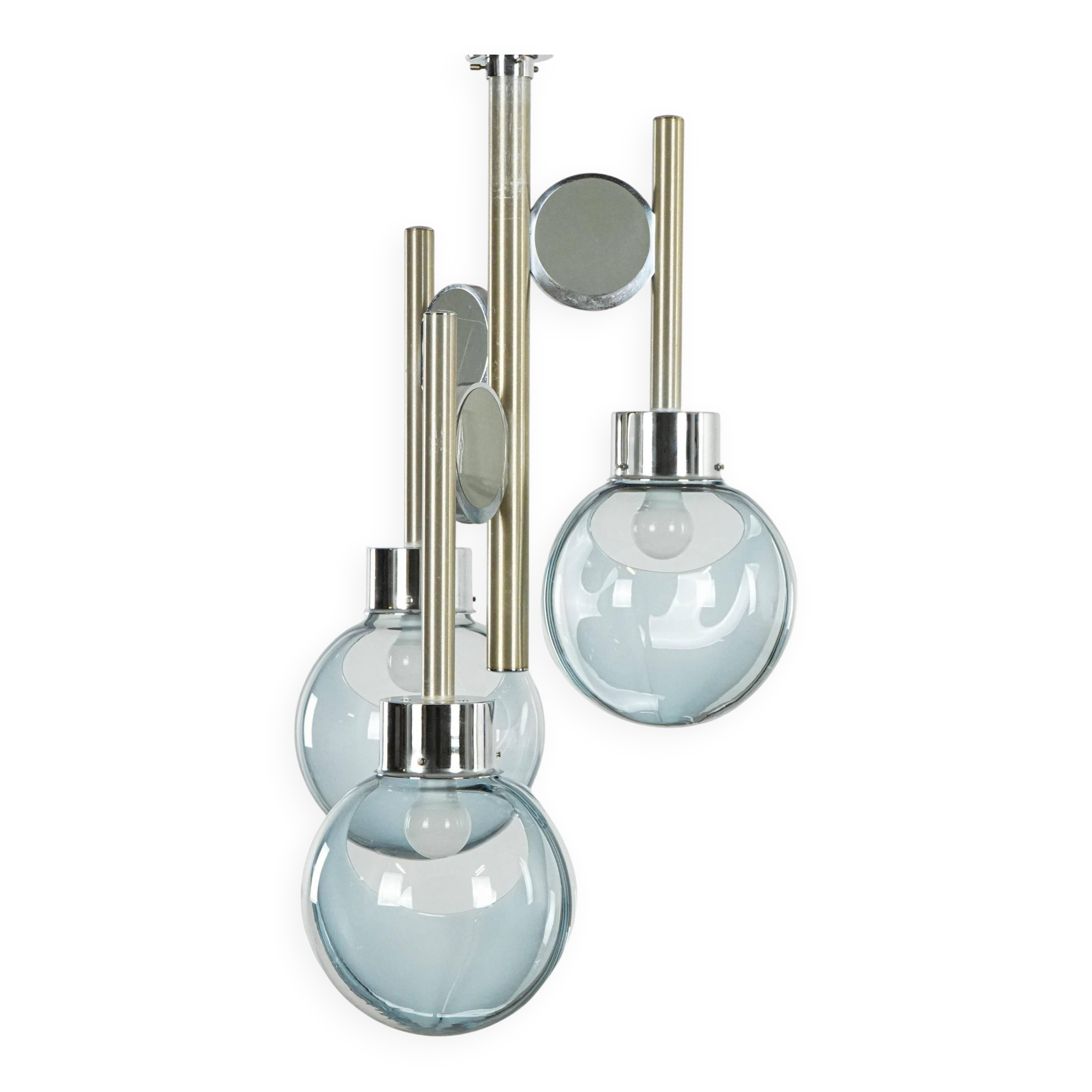 Lustre de style futuriste, verre de Murano, années 1970, fabriqué en Italie