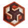 Midcentury Rare Carpet or Rug Hexagon, Denmark, 1960s