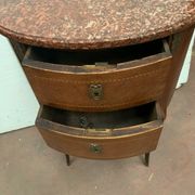 Louis XV style half-moon chest of drawers in XX century marquetry