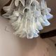 Pair of Murano chandeliers in petal by Paolo Venini