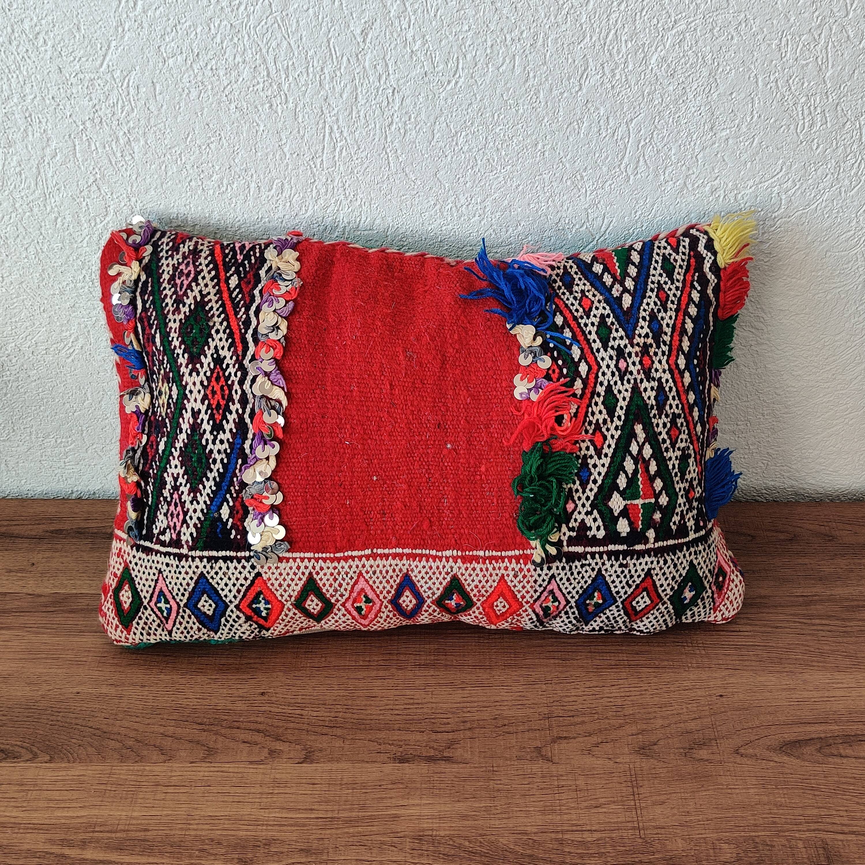 Ethnic Red Berber Cushion