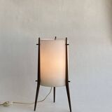 Vintage 1950 Tripod wooden Alfaplex lamp