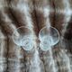 2 crystal champagne flutes