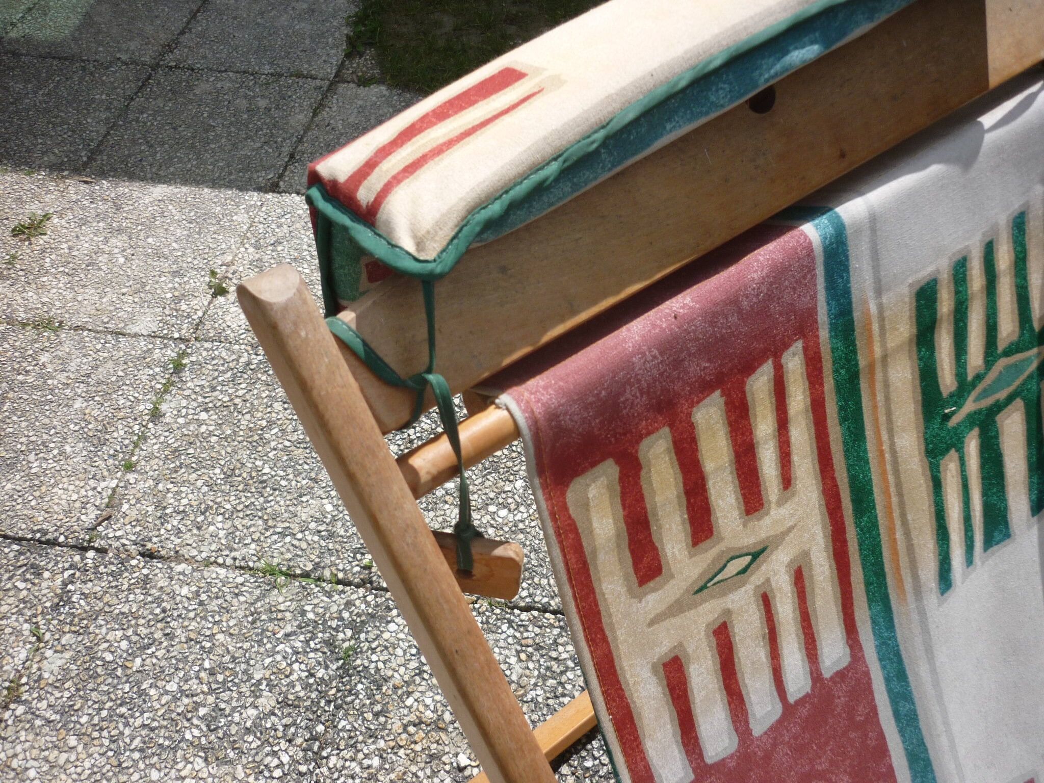 Vintage colorful lounger