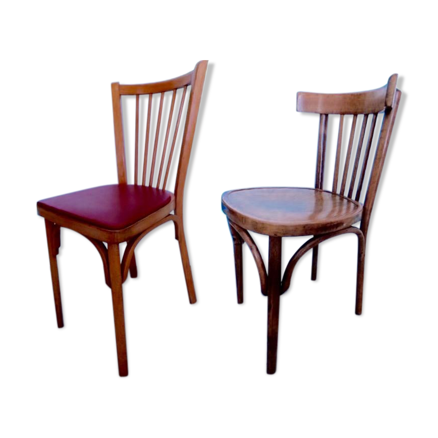 Set Baumann 60 year vintage Bistro chairs
