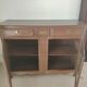 Large buffet in Regency style with carved shell in solid oak - 1900