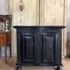 Blackened wood sideboard