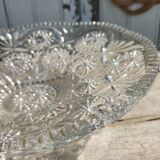 Presentation dish in cut crystal