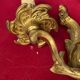 Pair of Rococo gilded solid bronze wall lights.