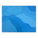Tableau abstrait bleu – paysage minimaliste – huile sur toile signée Michel