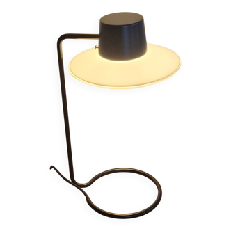 AJ Oxford Table Lamp - Arne Jacobsen 1963 - Black steel and frosted glass