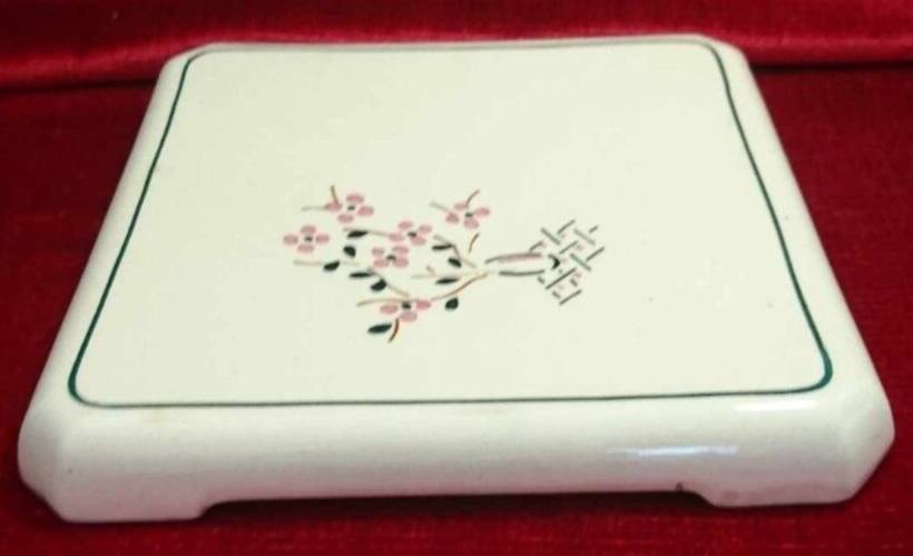 Old Earthenware Coaster K & G Lunéville Model LORRAINE