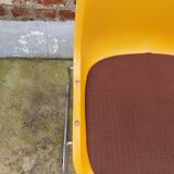 Paire de chaises traineaux Orange