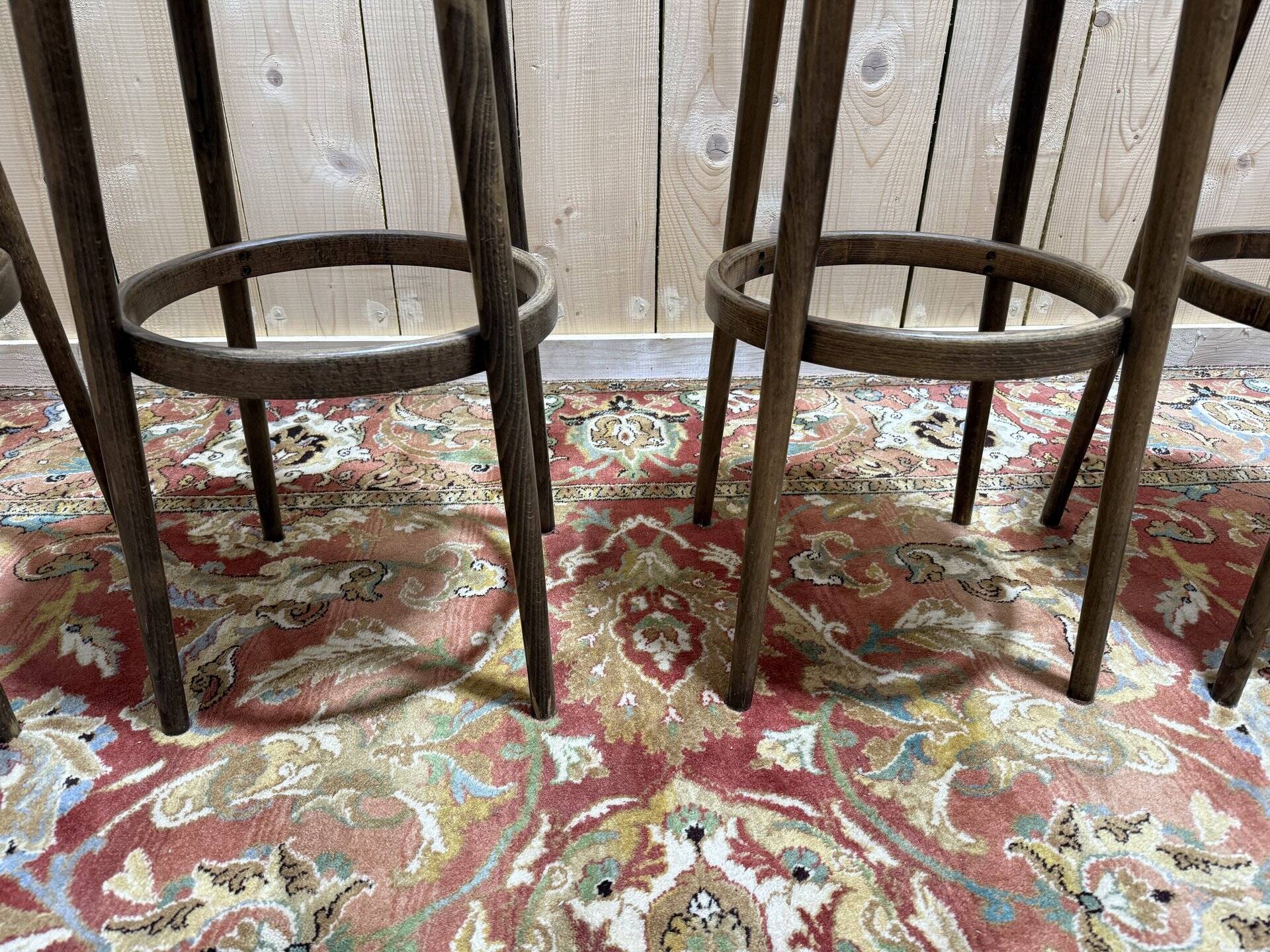 Suite de 4 tabourets de bar 1960