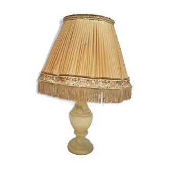 Lampe à poser en albâtre vintage