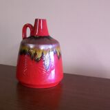 Vase ceramic multicolor, 60's
