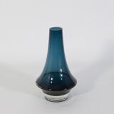 Vintage Blue Vase Erkkitapio Siiroinen Riihimäen Lasi