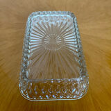 Plat en verre vintage 1960