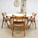 Midcentury danish dining chairs ‘sawbuck’ hans wegner