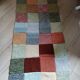 3 patchwork blankets knitted by hand