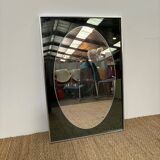 Vintage smoked and natural mirror 1970