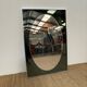 Vintage smoked and natural mirror 1970