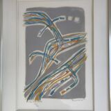 MANESSIER The Water and Purity, 1959. Original lithograph signed in pencil.