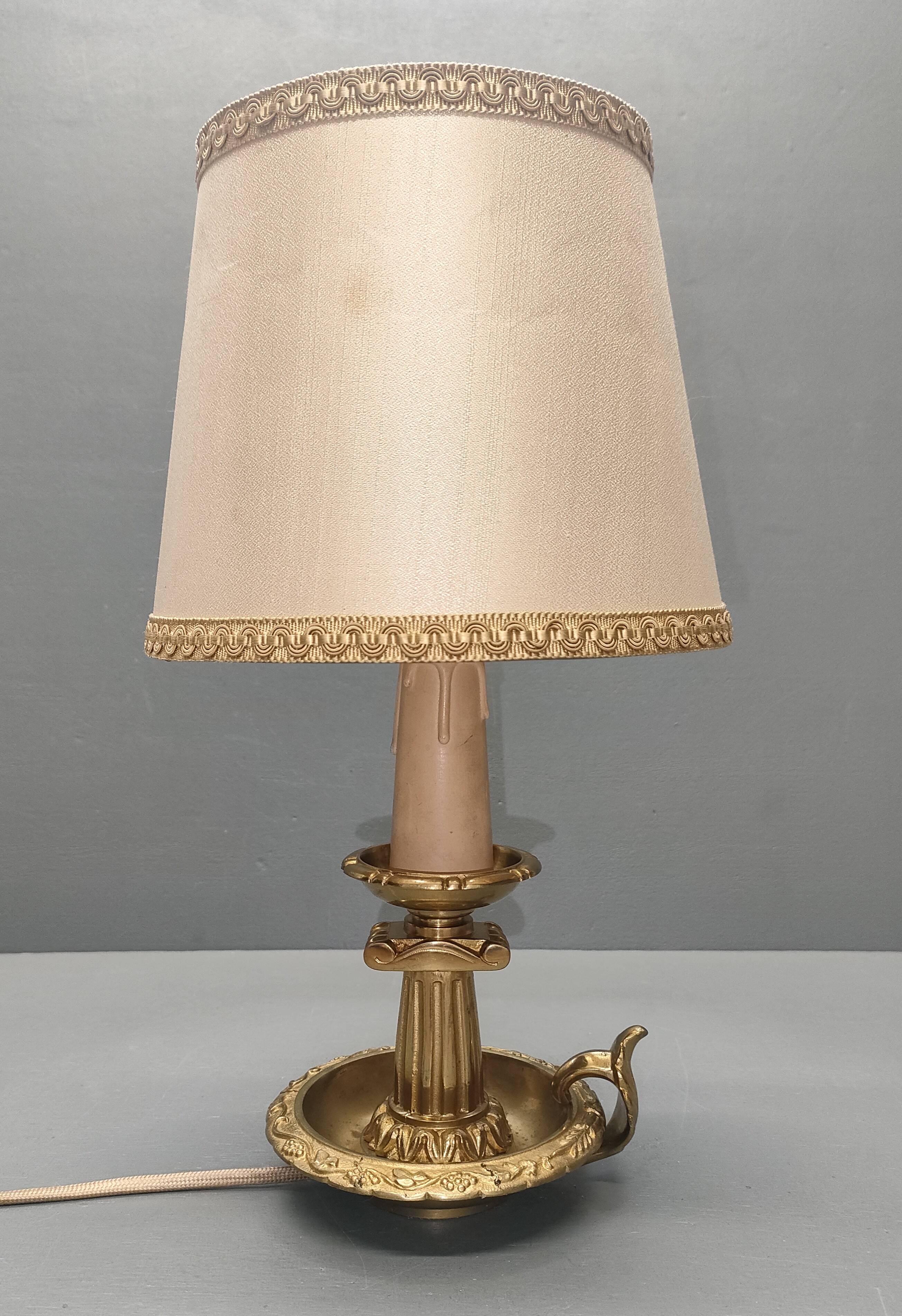 Cave rat lamp with Doric column - Bronze - 1950s - France