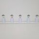 Vintage Space Age Domino Wall Lamp in White from Targetti Sarkey, 1970s