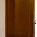 Parisian wardrobe in natural blond mahogany from the 1960s