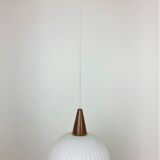 Scandinavian suspension opaline teak 1960