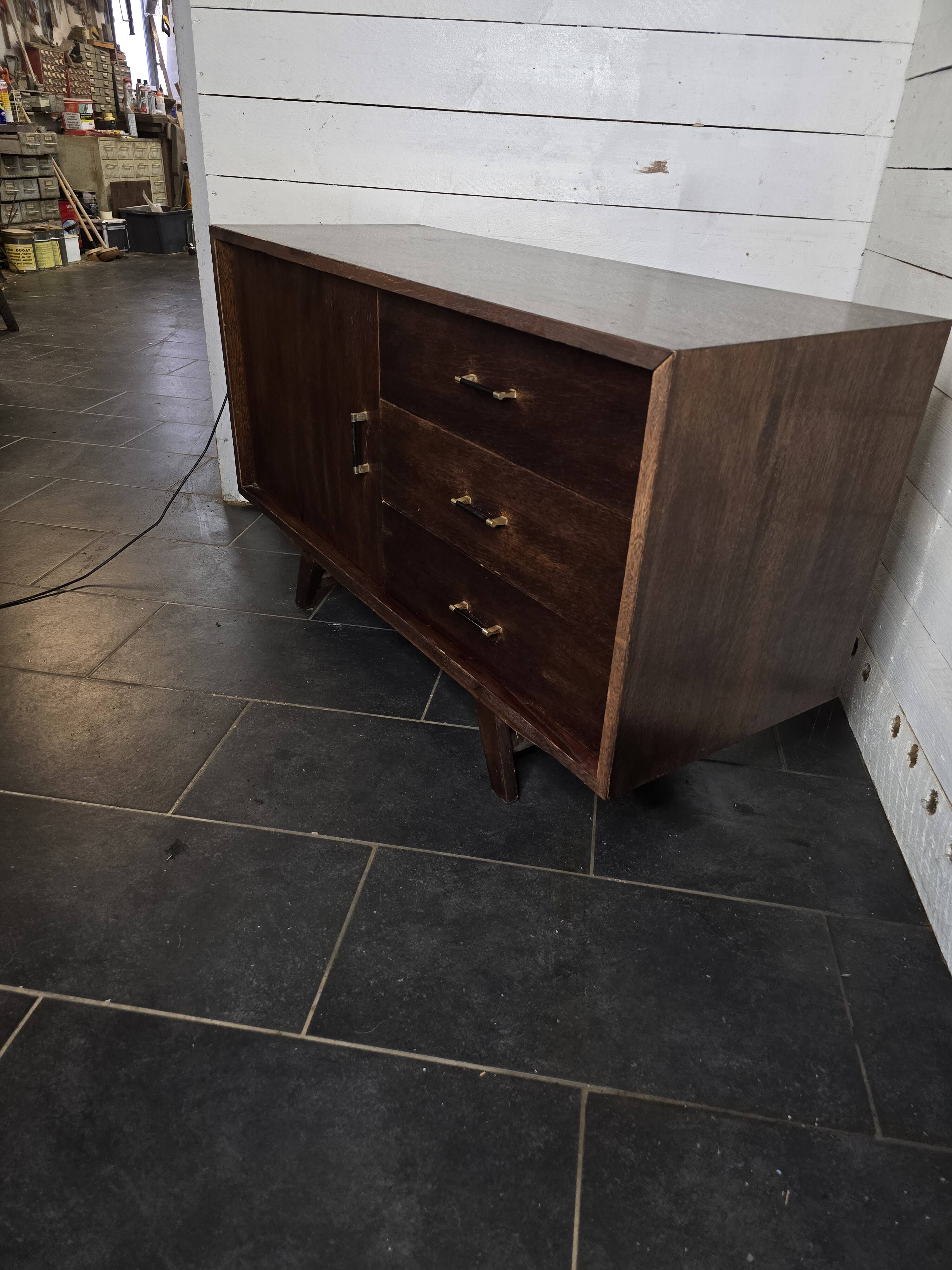 Vintage 60s oak sideboard