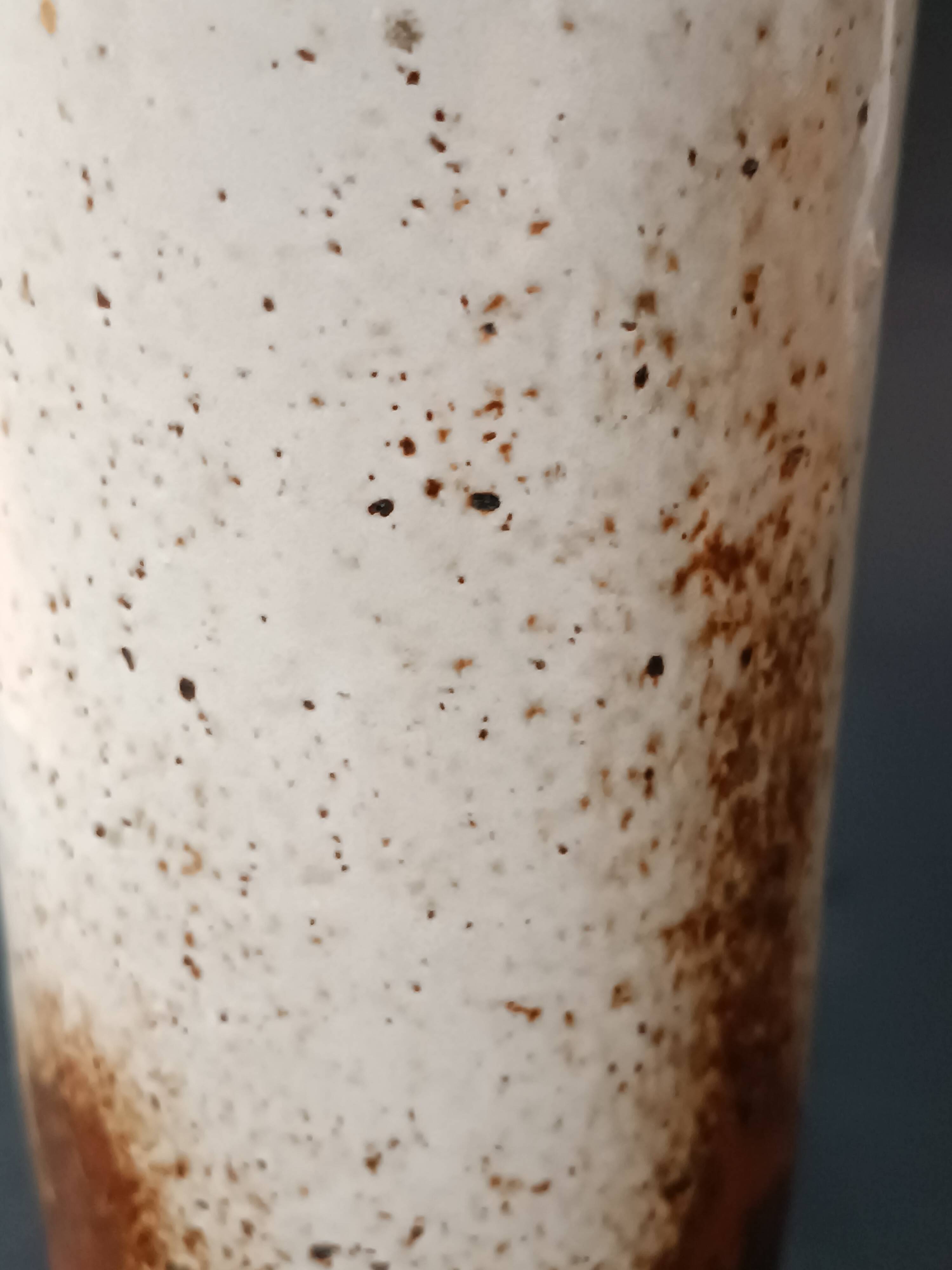Vase en grès  pyrité double glaçure La Tournerie vintage