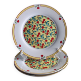 Cherry dessert plates