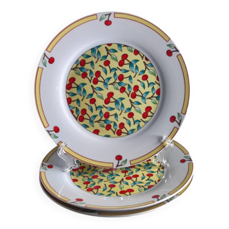 Cherry dessert plates