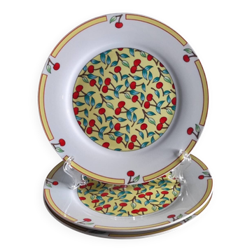 Cherry dessert plates