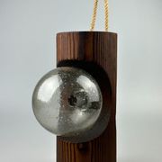 60s 70s Wall Lamp Wood Glass Wall Sconce Brutalist Temde Leuchten Switzerland