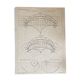 Dessin technique original, arts et métiers