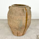 Antique mediterranean spanish terracotta olive jar